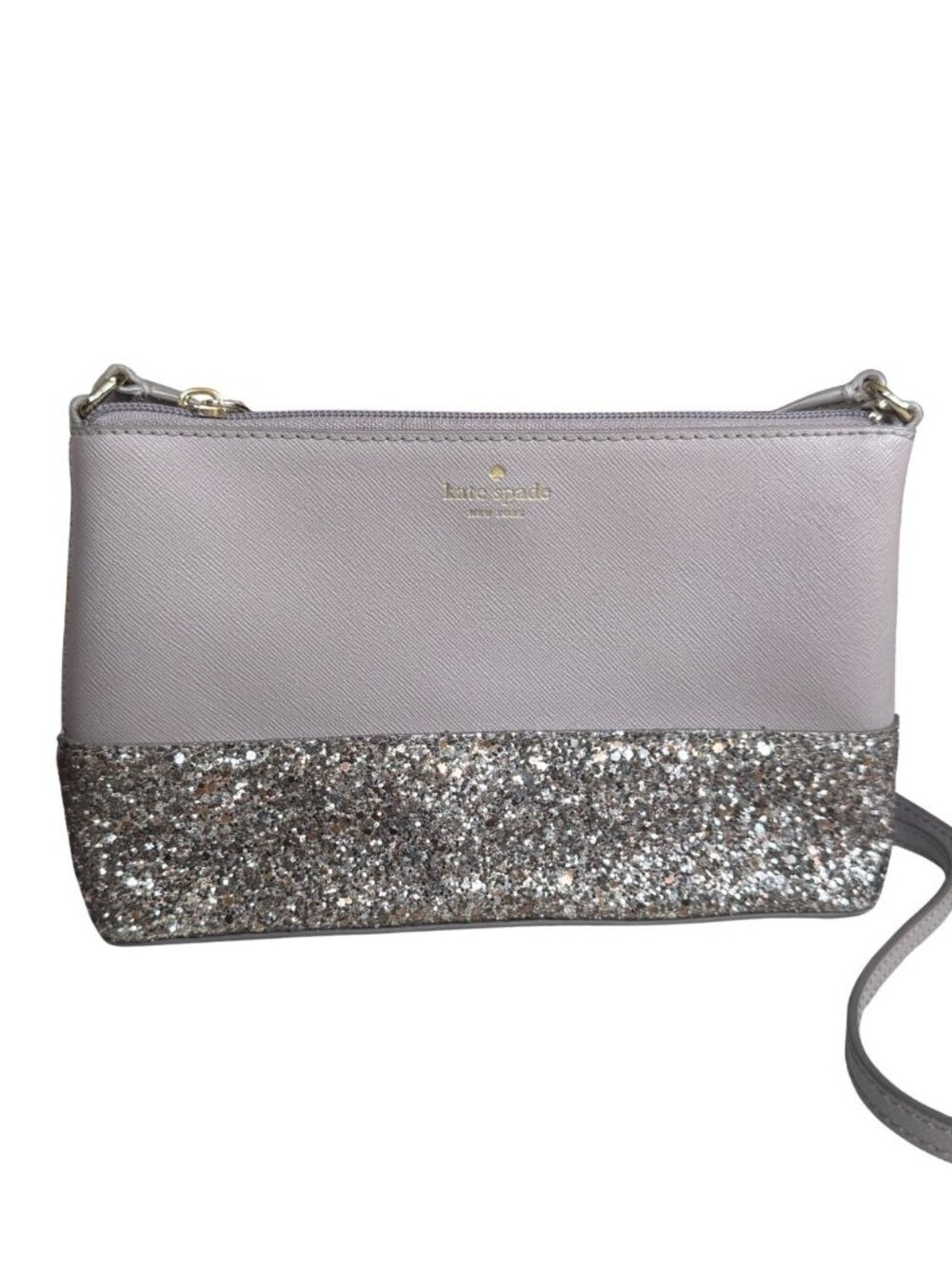Kate Spade Greta Court Ramey Glitter Saffiano Crossbody